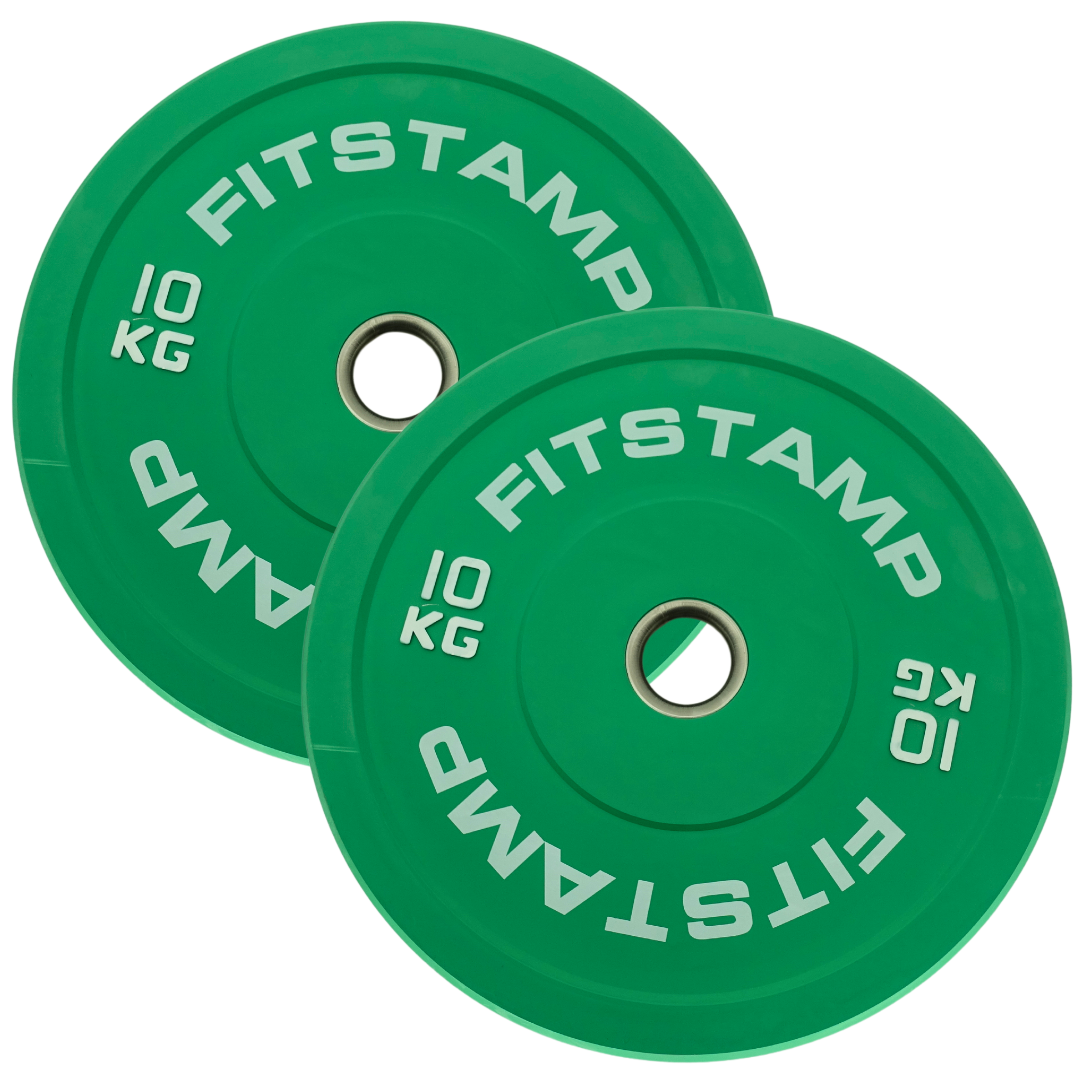Colour Rubber 2" Olympic Bumper Plates Gym Weight Disc 5 10 15 20 25 KG