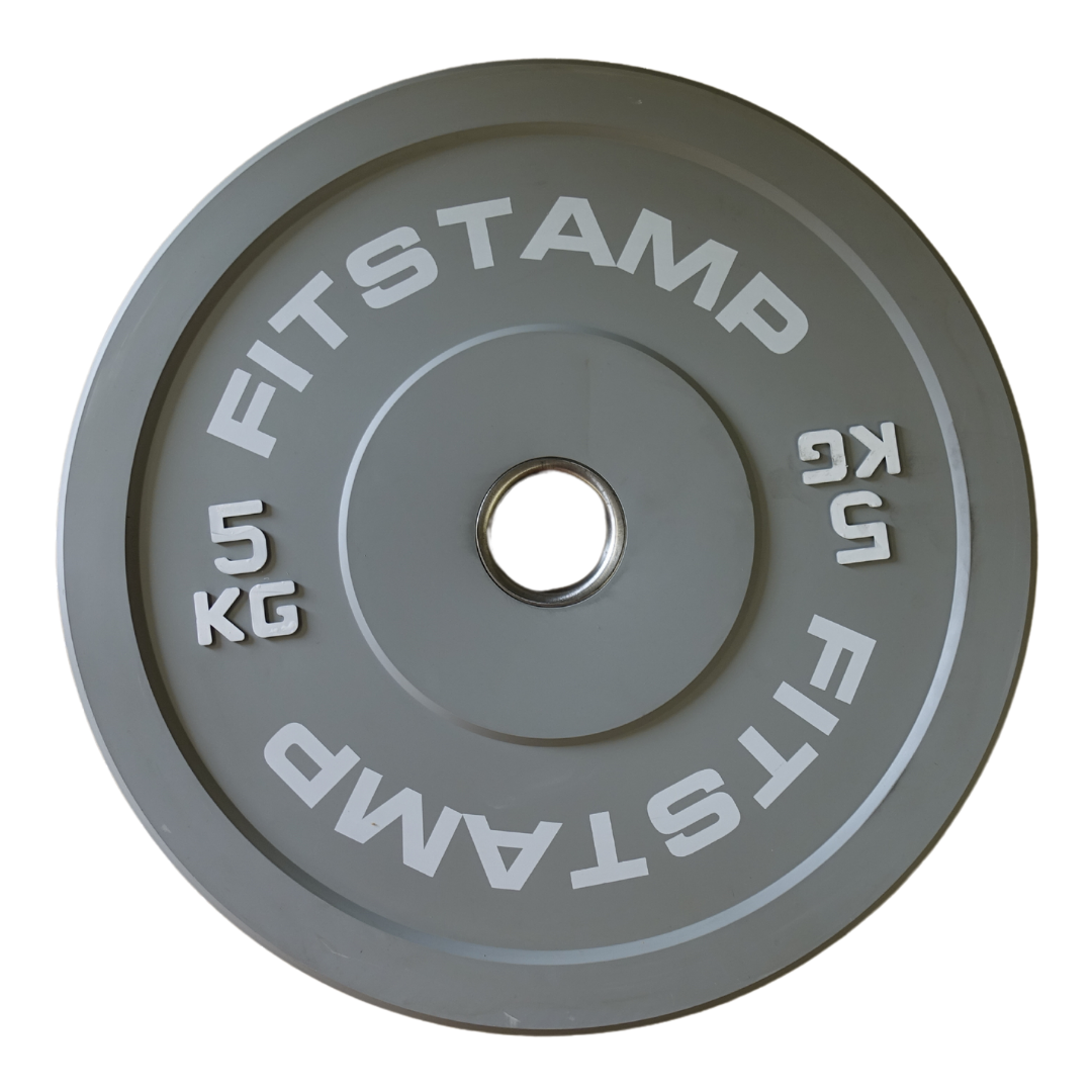 Colour Rubber 2" Olympic Bumper Plates Gym Weight Disc 5 10 15 20 25 KG
